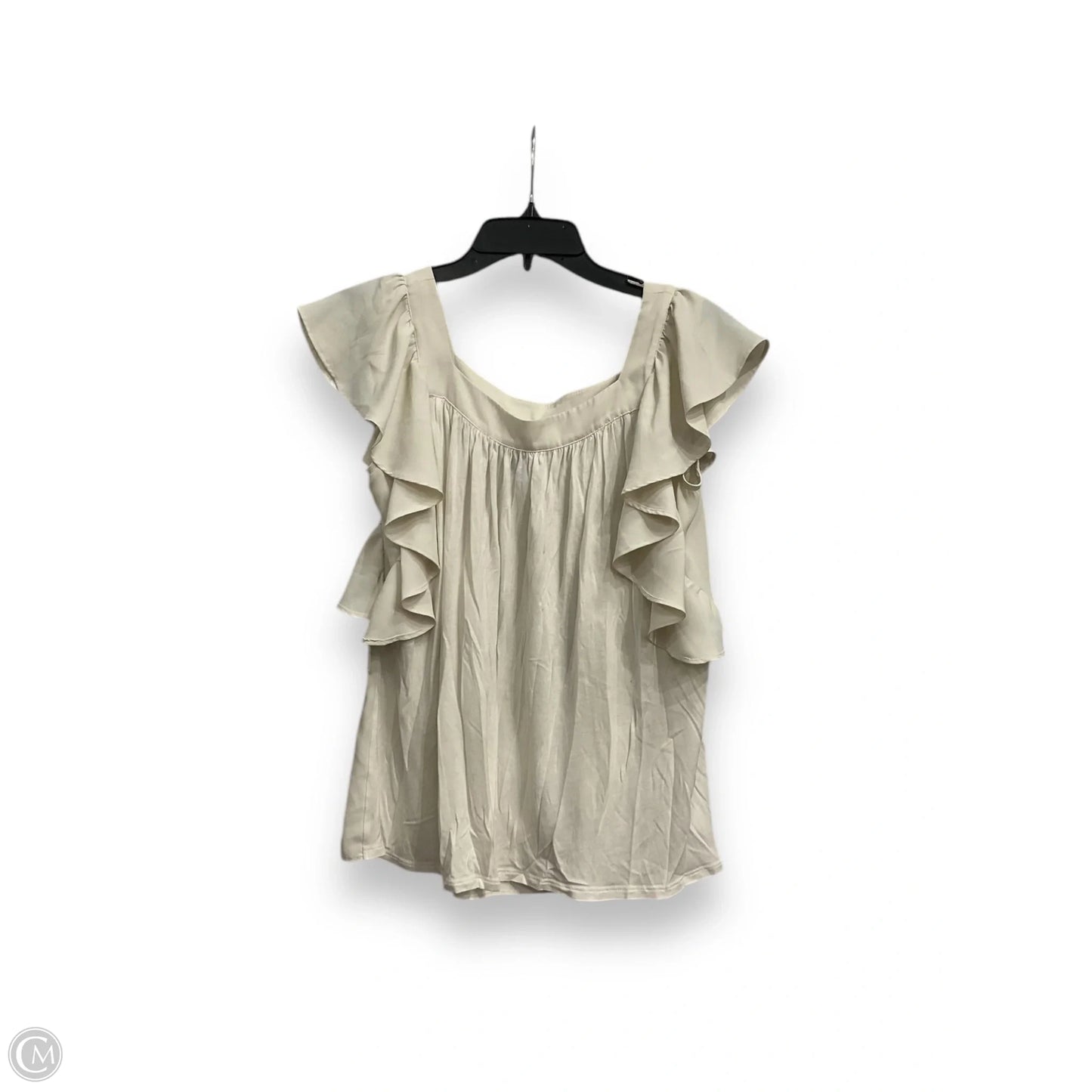 Top Sleeveless By Ann Taylor In Cream, Size: S