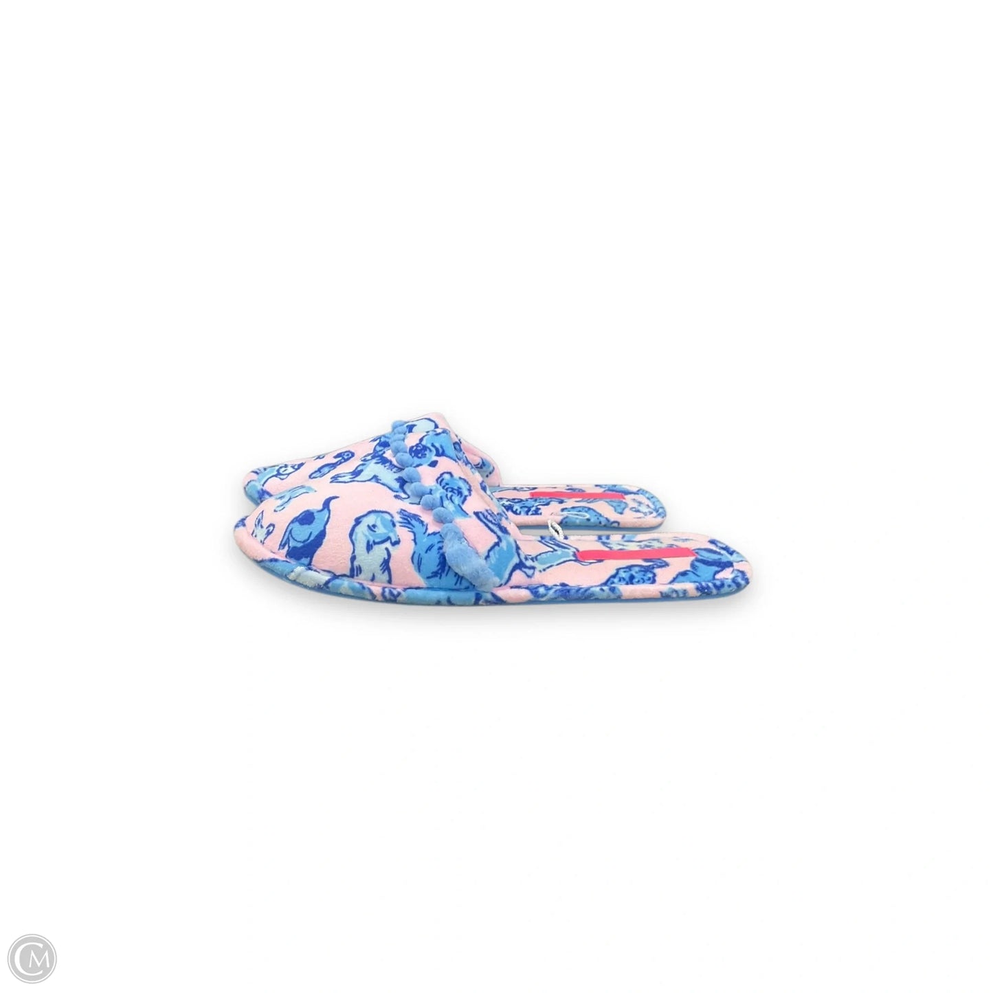 Slippers Designer By Lilly Pulitzer In Blue & Pink