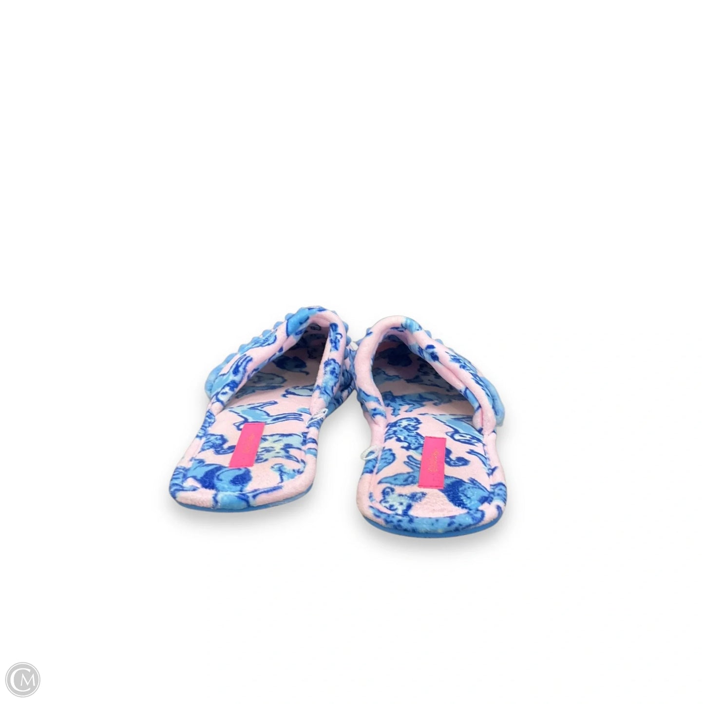 Slippers Designer By Lilly Pulitzer In Blue & Pink