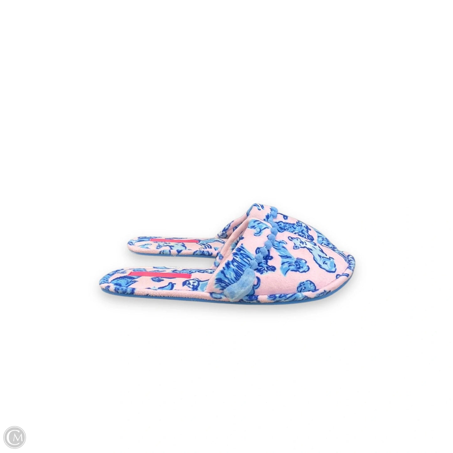 Slippers Designer By Lilly Pulitzer In Blue & Pink