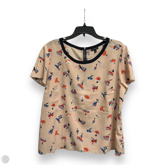 Top Short Sleeve By Talbots In Floral Print, Size: 1x