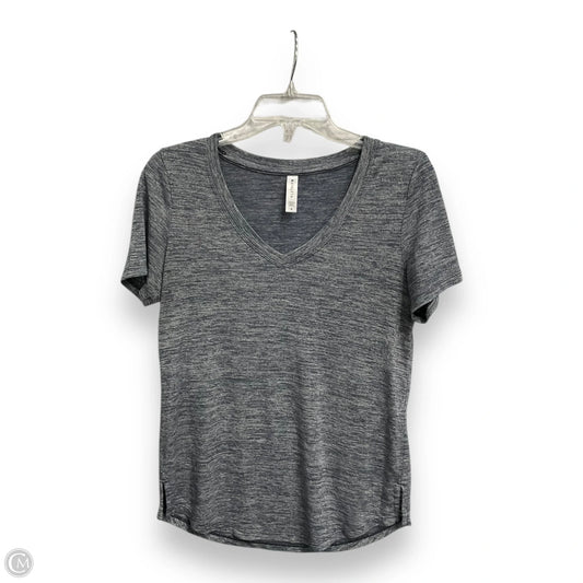Athletic Top Short Sleeve By Athleta In Grey, Size: S