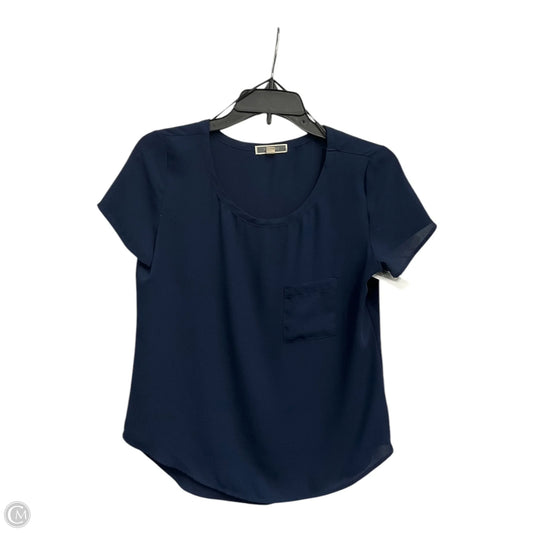 Top Short Sleeve Basic By Pleione In Navy, Size: Xs