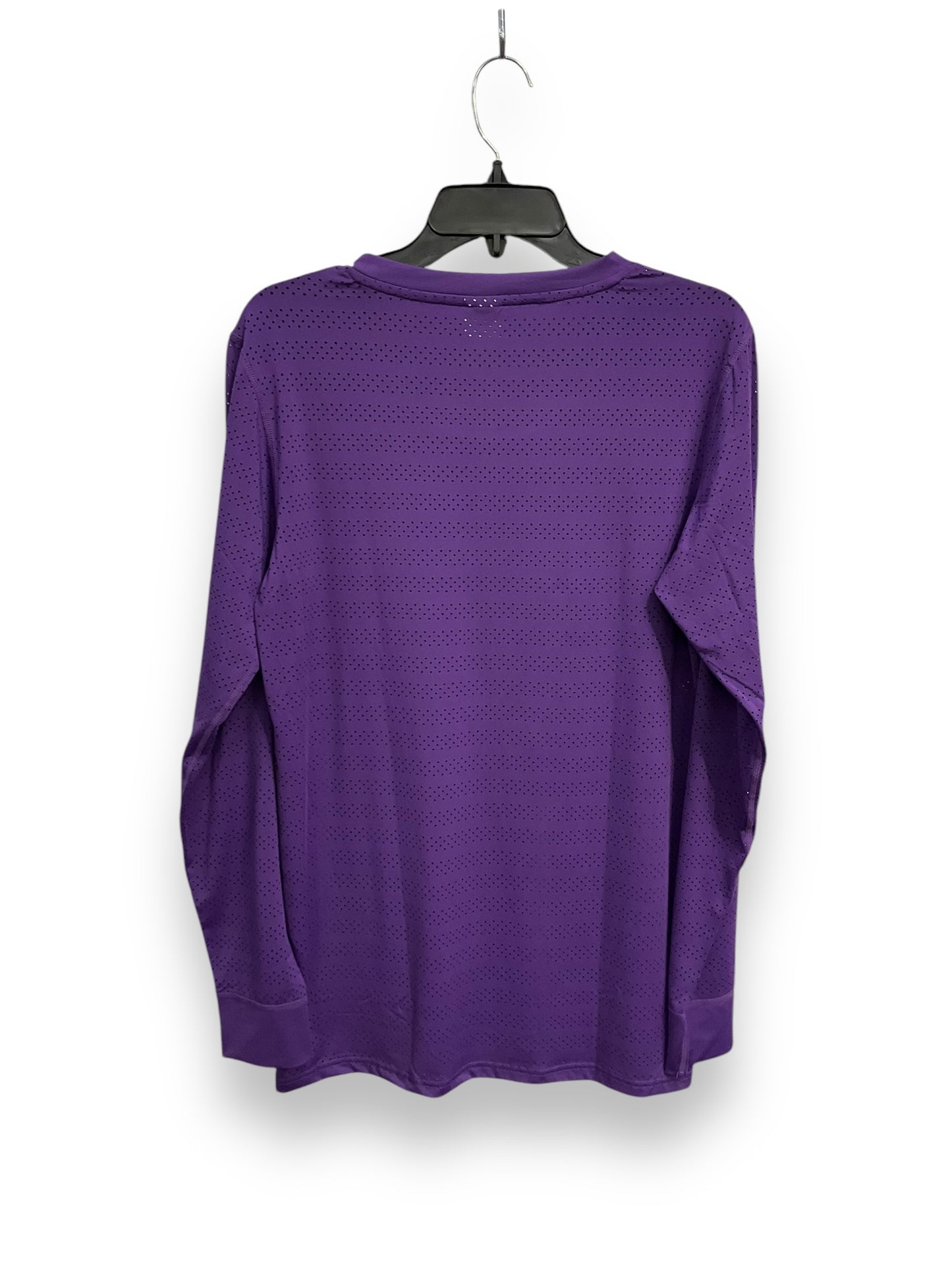 Athletic Top Long Sleeve Crewneck By Zyia In Purple, Size: Xl