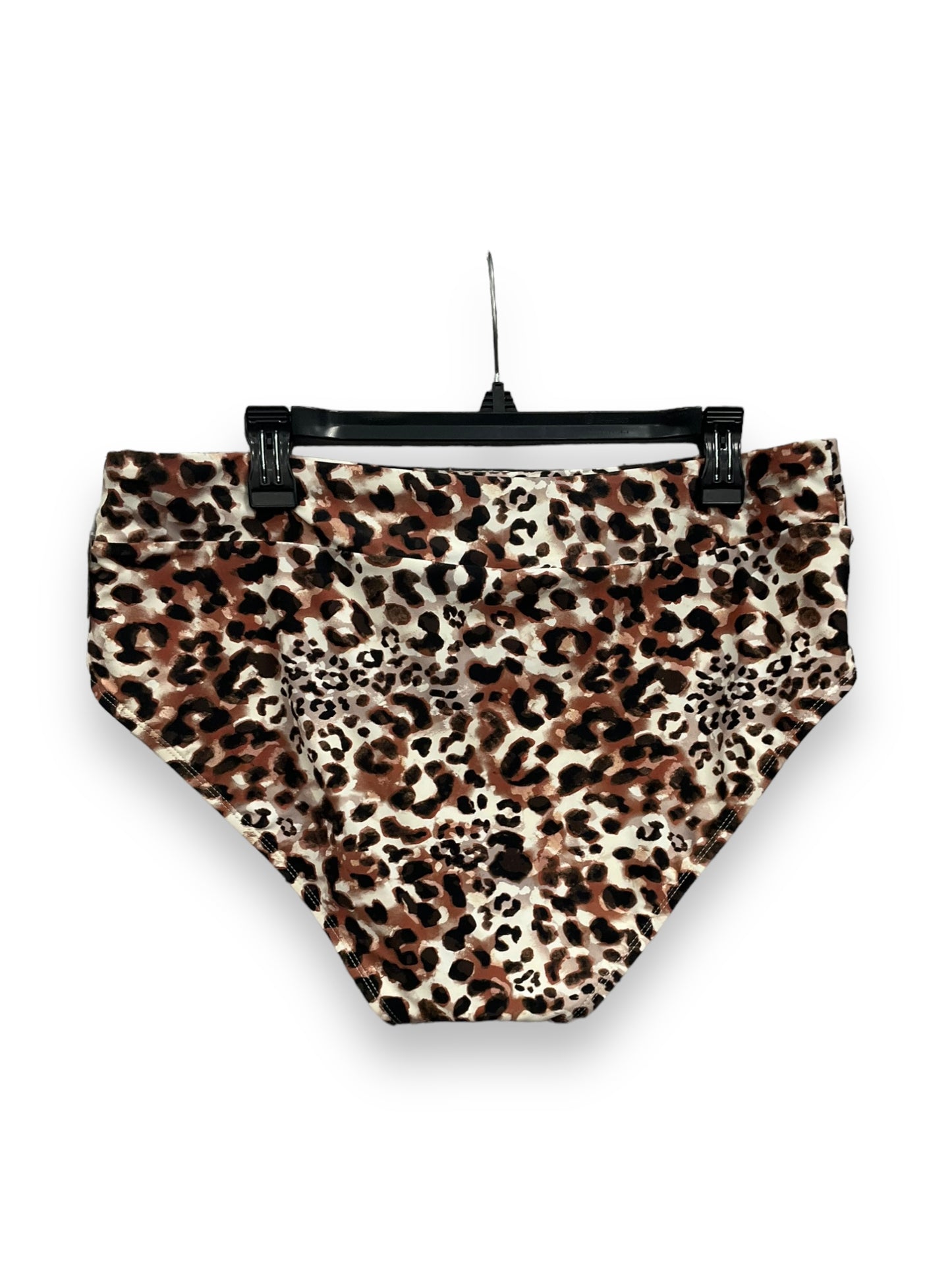 Animal Print Swimsuit Bottom Time And Tru, Size 1x