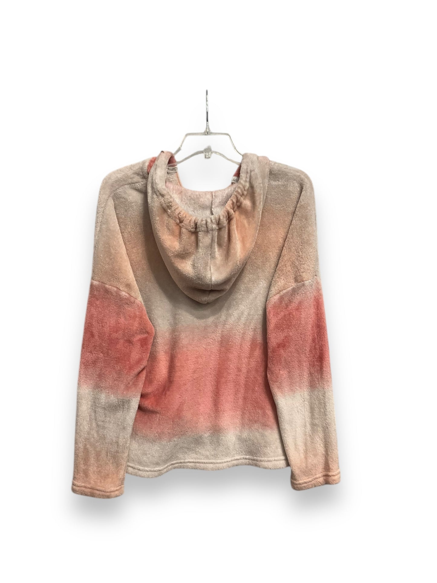 Sweatshirt Hoodie By Barefoot Dreams In Tie Dye Print, Size: M