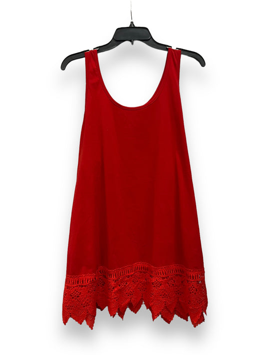 Top Sleeveless Basic By Clothes Mentor In Red, Size: 3x