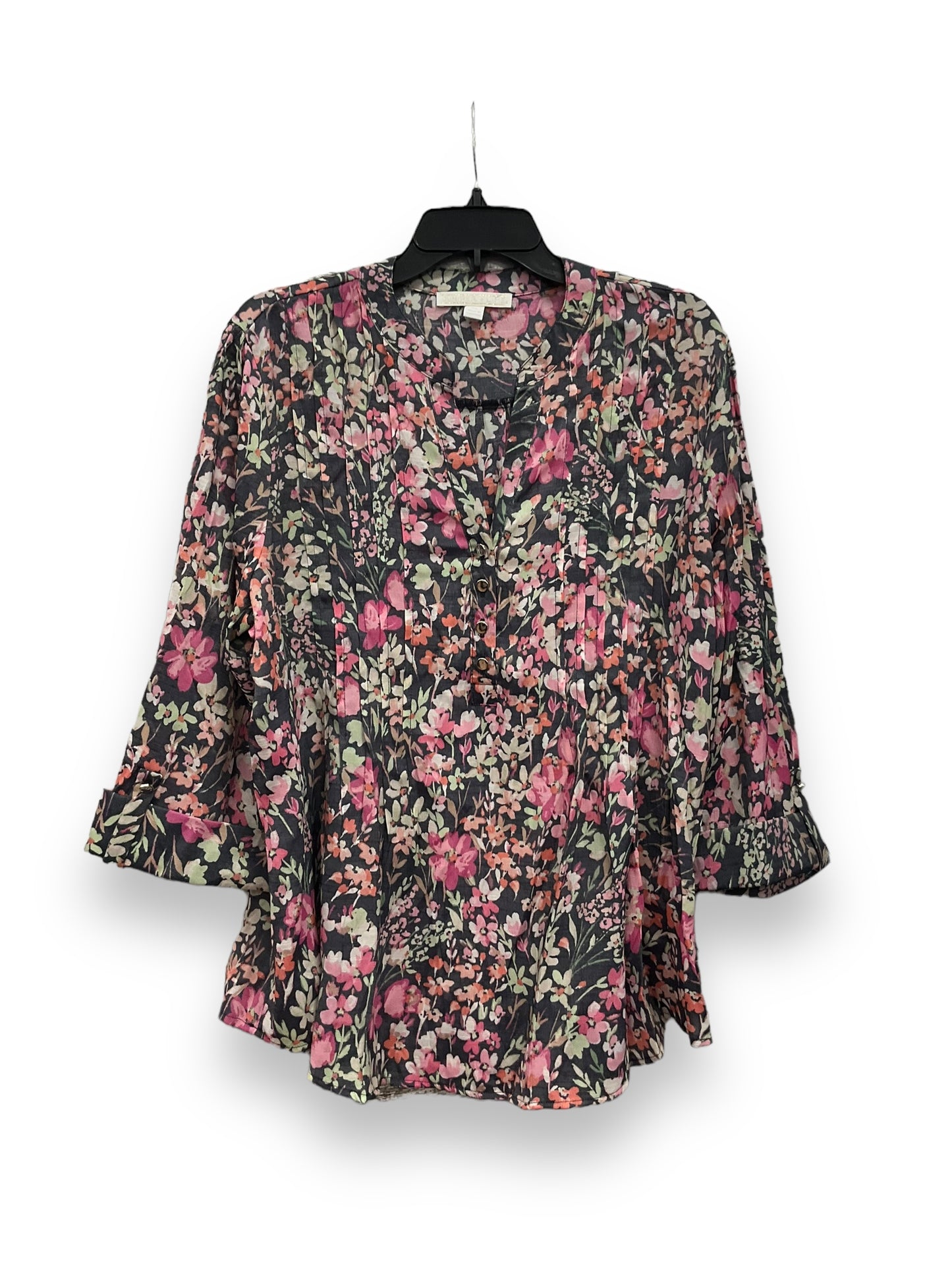 Top Long Sleeve By Clothes Mentor In Floral Print, Size: Xl