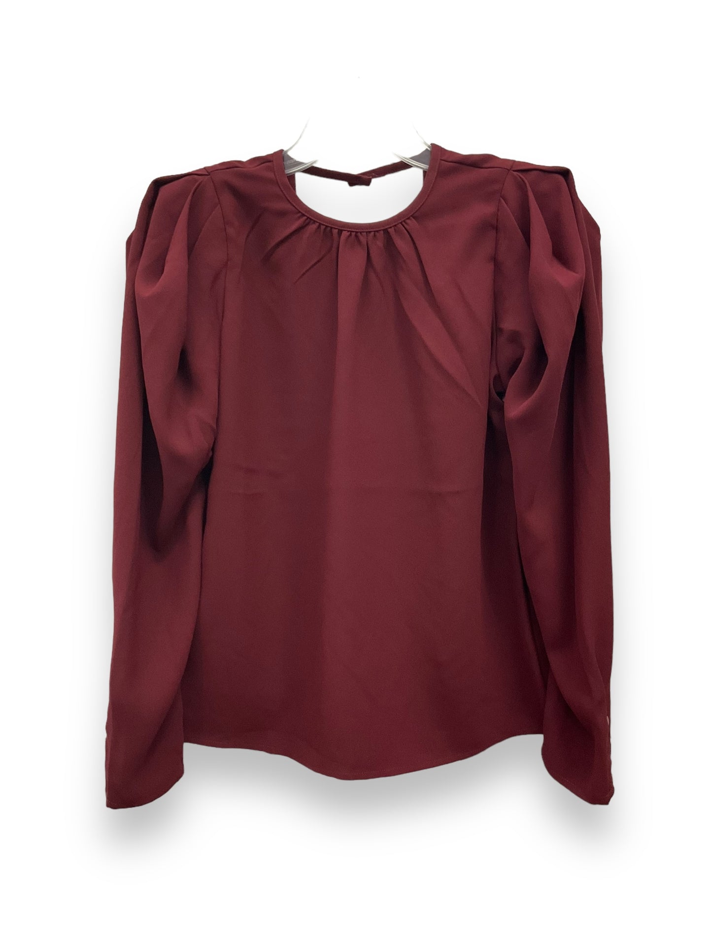 Top Long Sleeve By Express In Red, Size: Xs