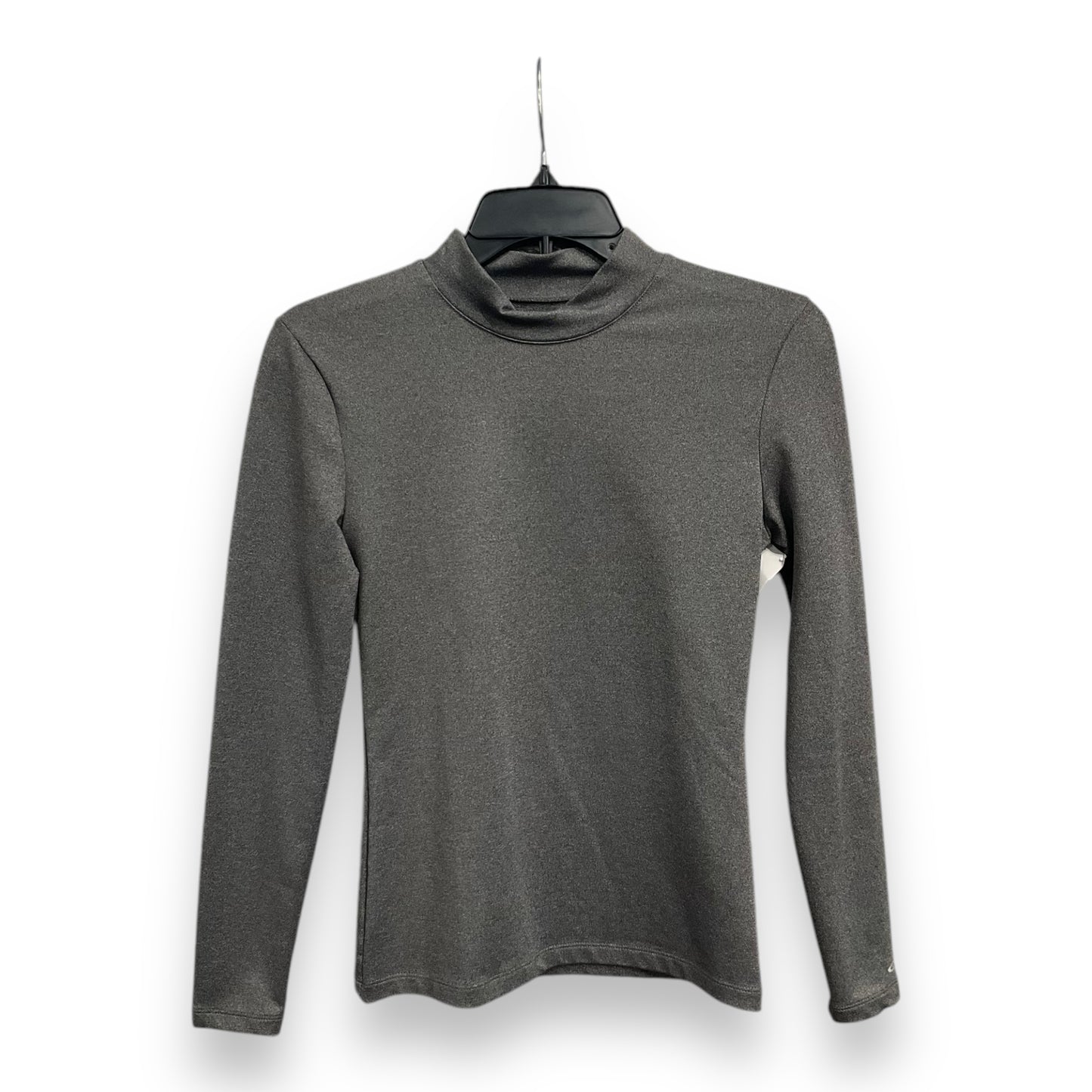 Athletic Top Long Sleeve Collar By Champion In Grey, Size: M