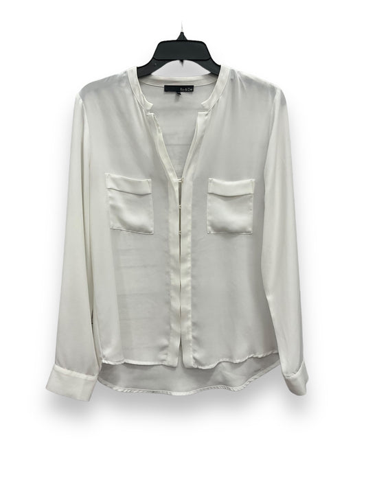 White Blouse Long Sleeve Ro & De, Size S