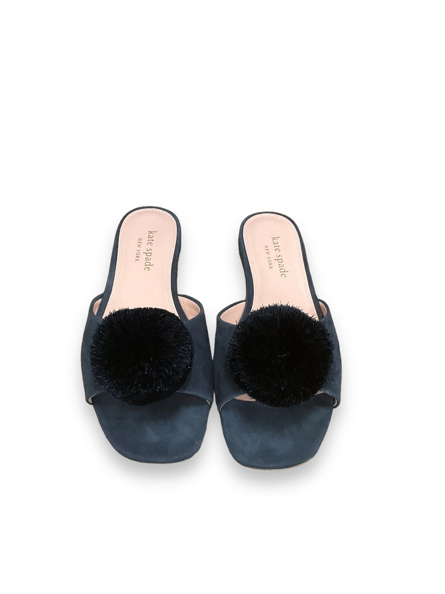 Sandals Designer By Kate Spade In Navy, Size: 7.5