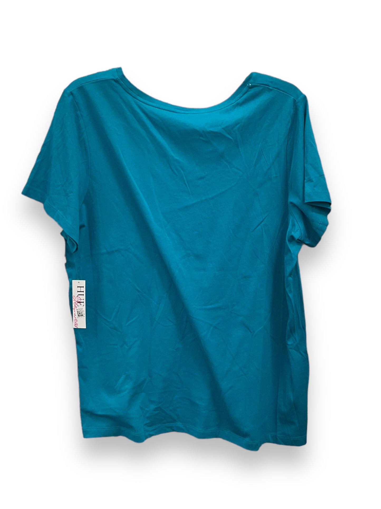 Top Short Sleeve Basic By Hue In Blue, Size: Xl