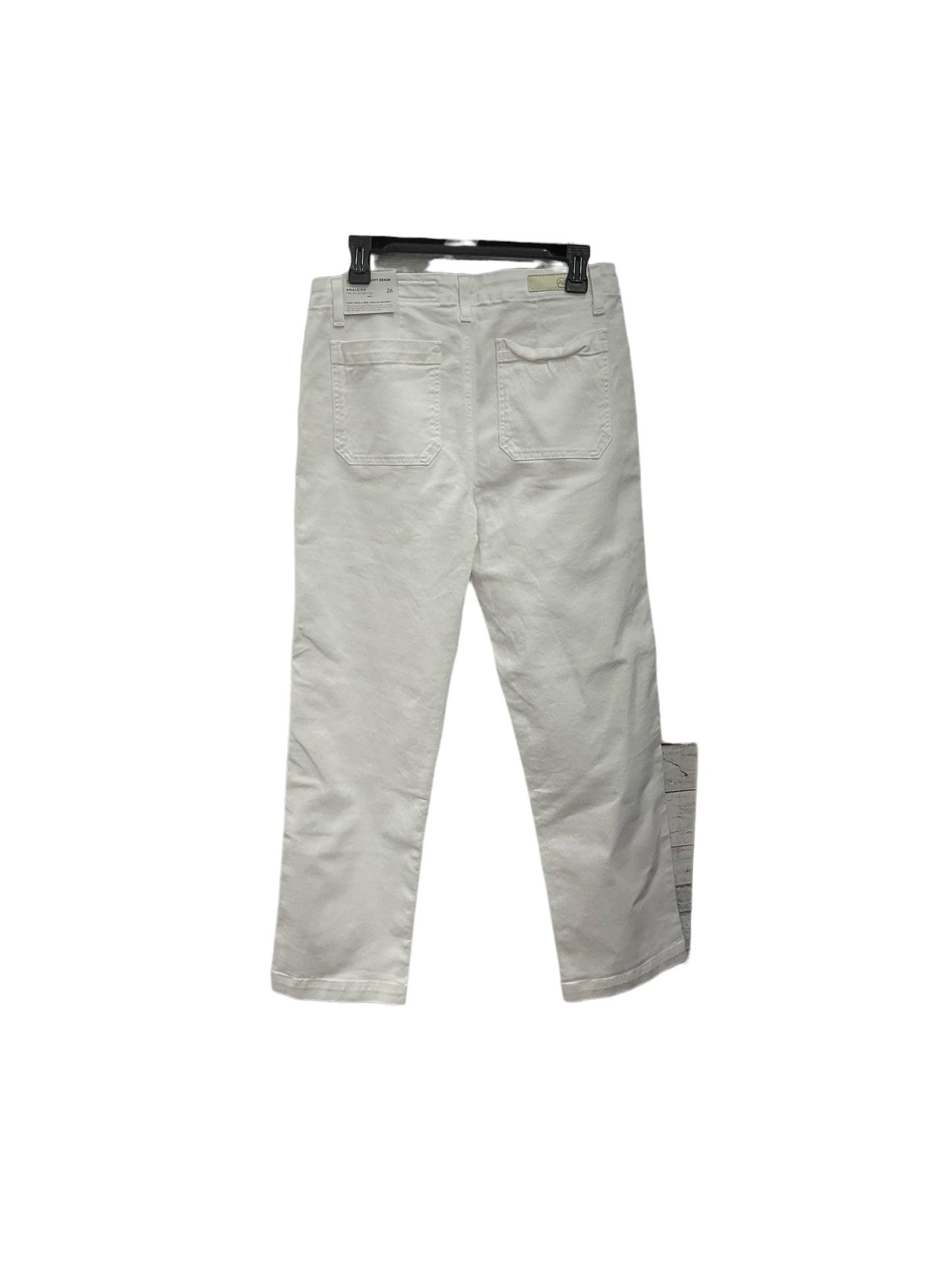 Jeans Straight By Ag Jeans In White, Size: 2