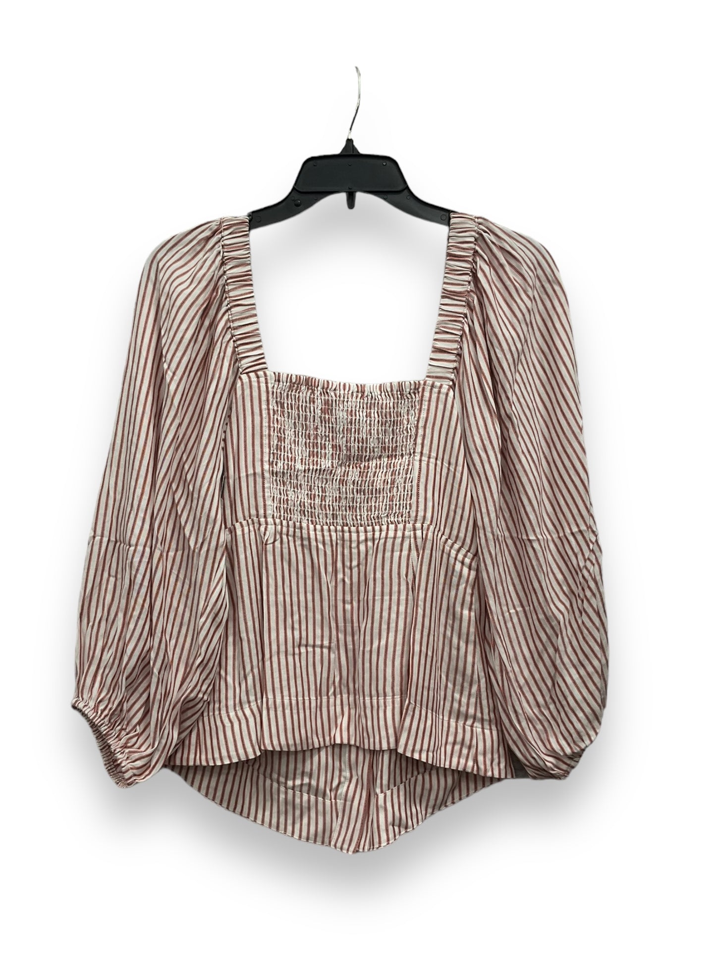 Top Long Sleeve By Cabi In Striped Pattern, Size: S