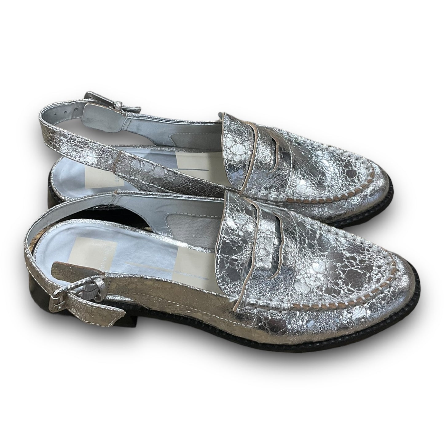 Shoes Flats By Dolce Vita In Silver, Size: 9