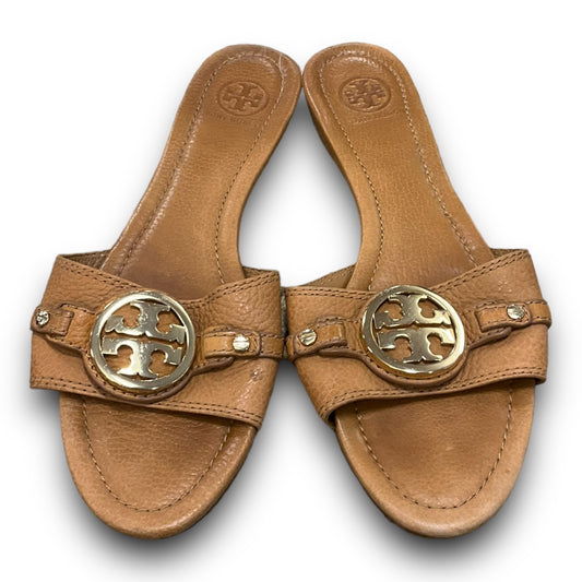 Shoes Designer By Tory Burch In Brown, Size: 9