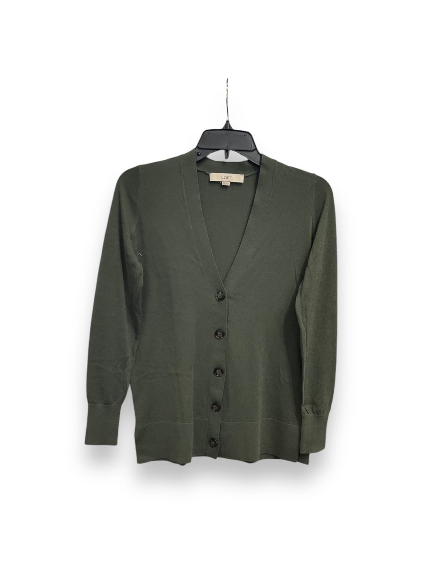 Cardigan By Loft In Green, Size: Xs