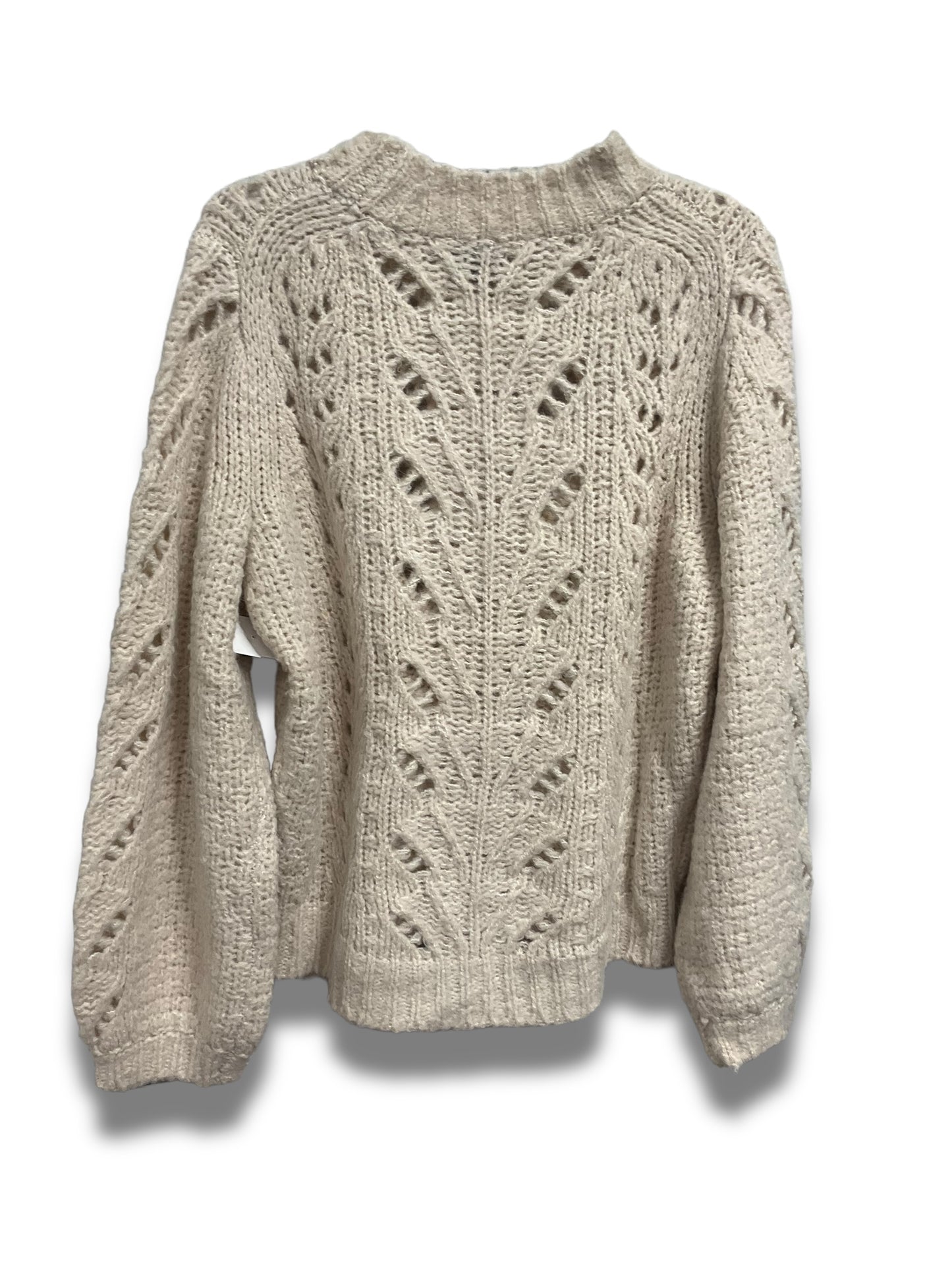 Sweater By Cmc In Cream, Size: L