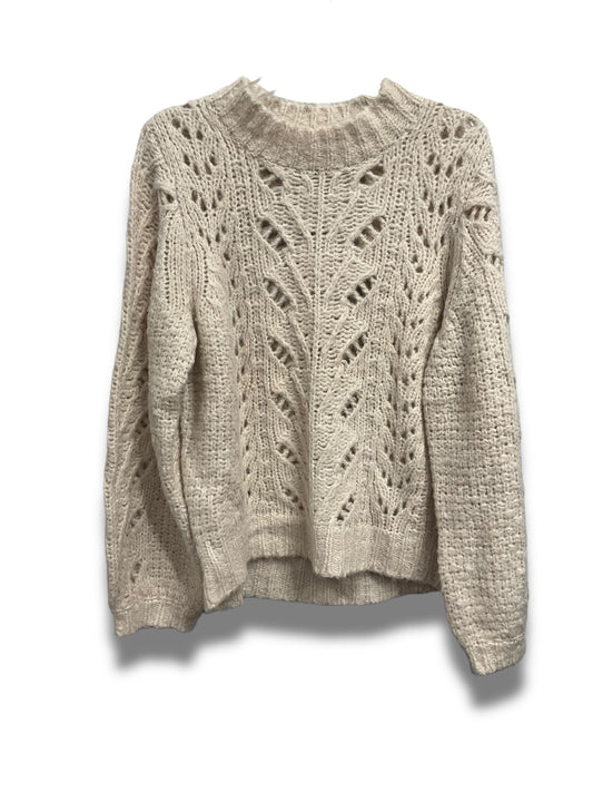 Sweater By Cmc In Cream, Size: L