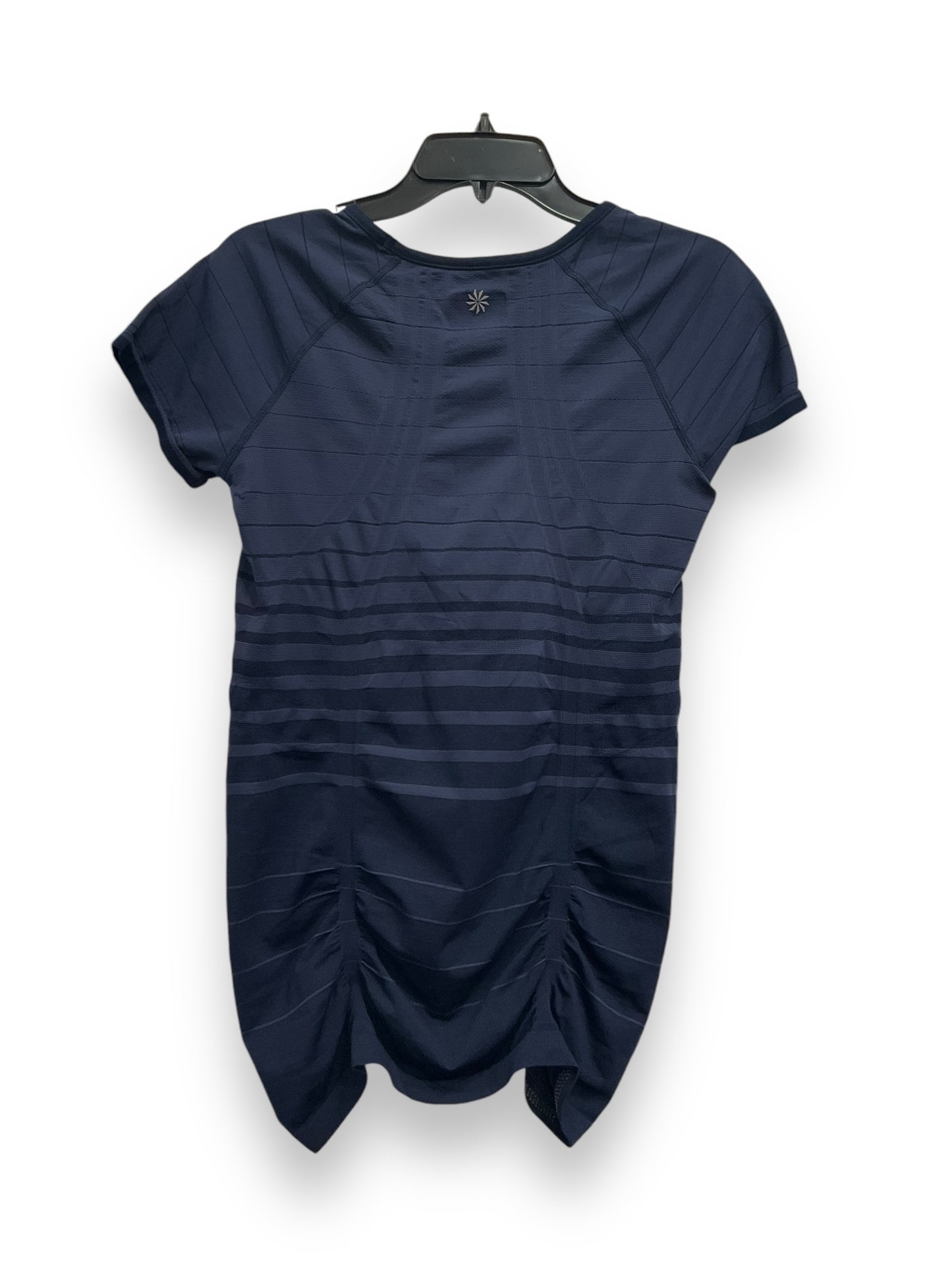 Athletic Top Short Sleeve By Athleta In Navy, Size: L