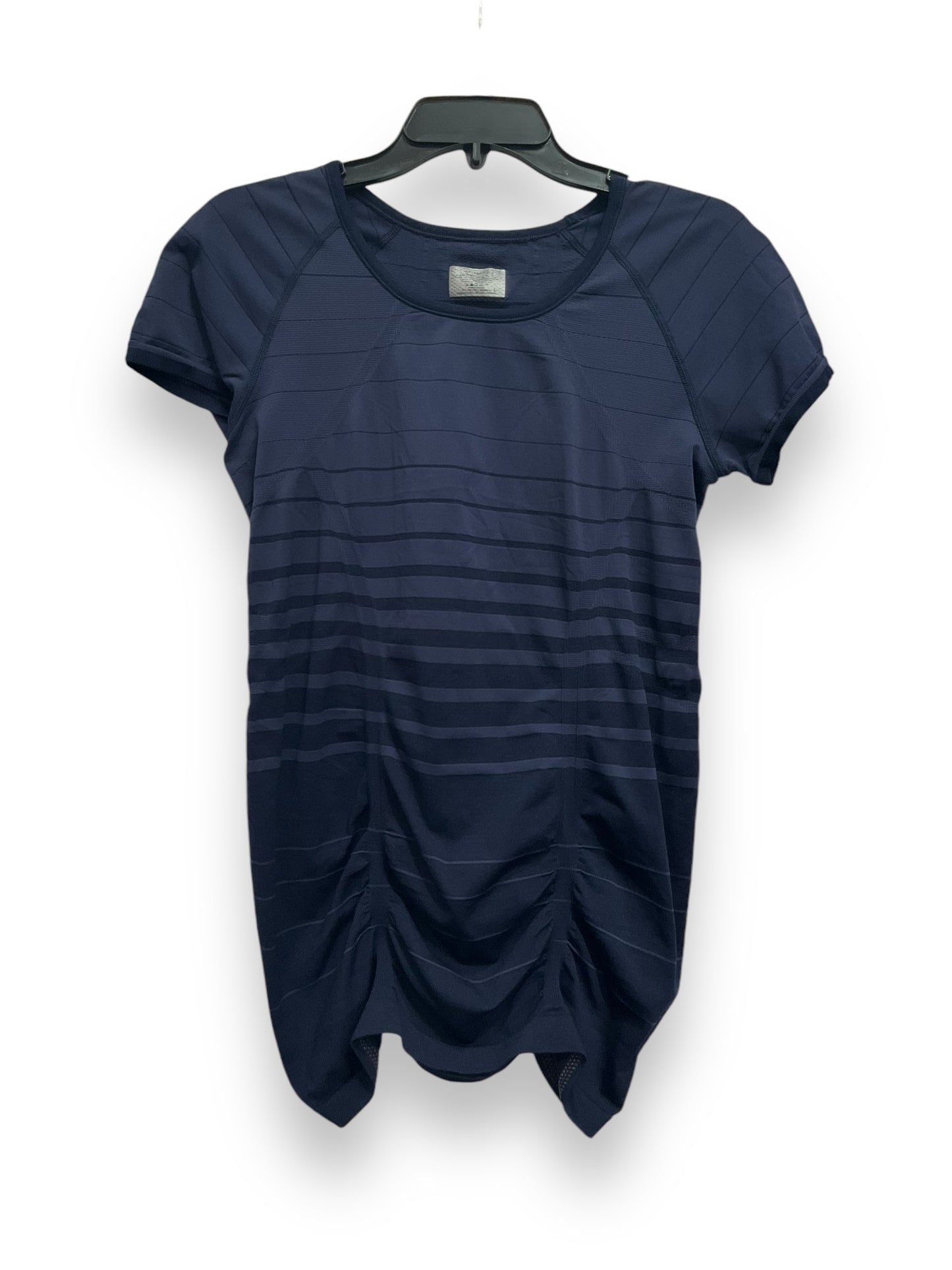 Athletic Top Short Sleeve By Athleta In Navy, Size: L