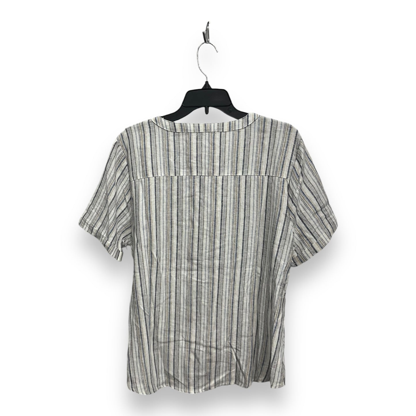 Top Short Sleeve By Absolutely Famous In Striped Pattern, Size: Xl