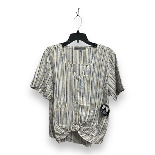 Top Short Sleeve By Absolutely Famous In Striped Pattern, Size: Xl