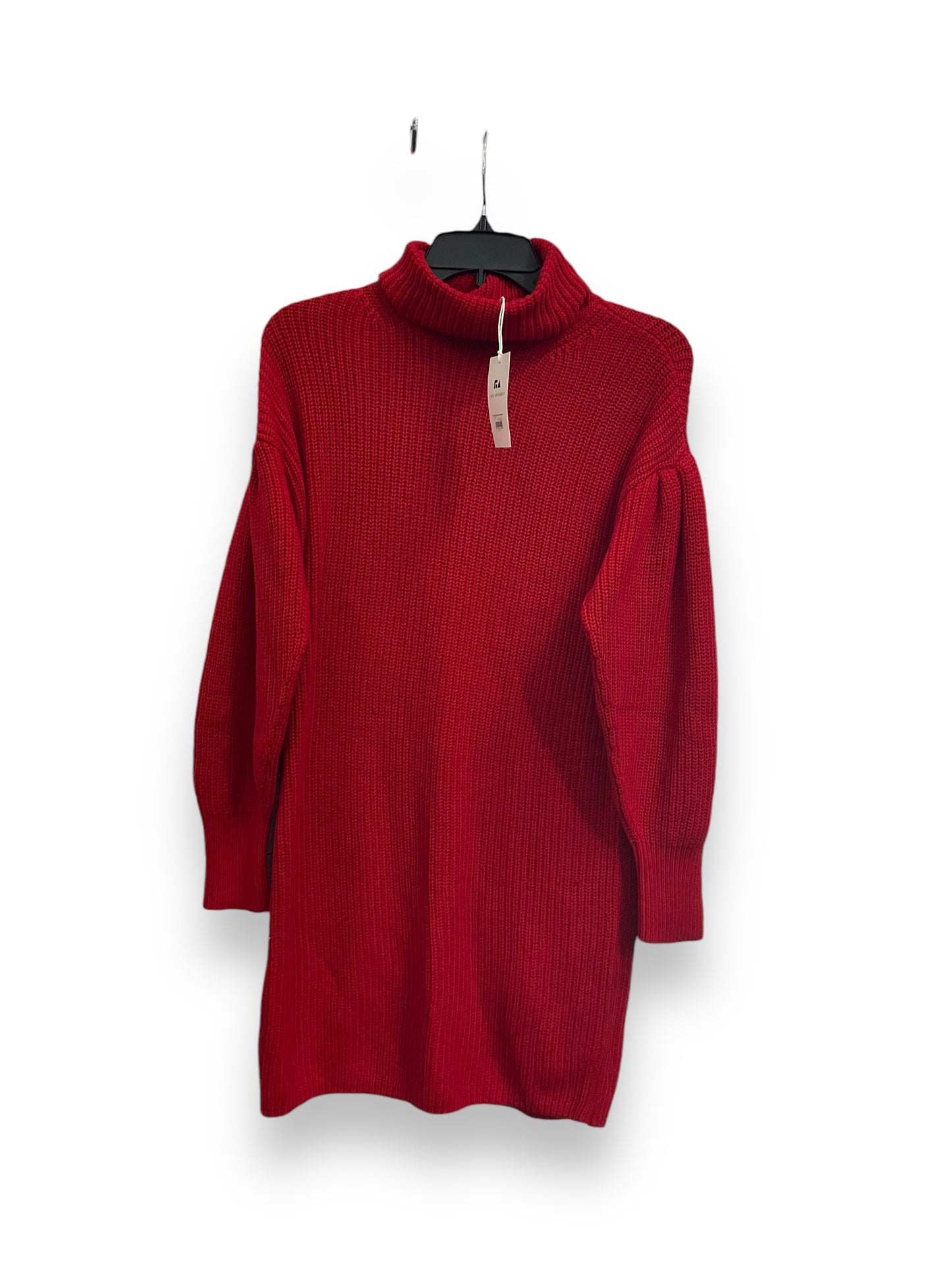 Dress Sweater By Free Assembly In Red, Size: Xs