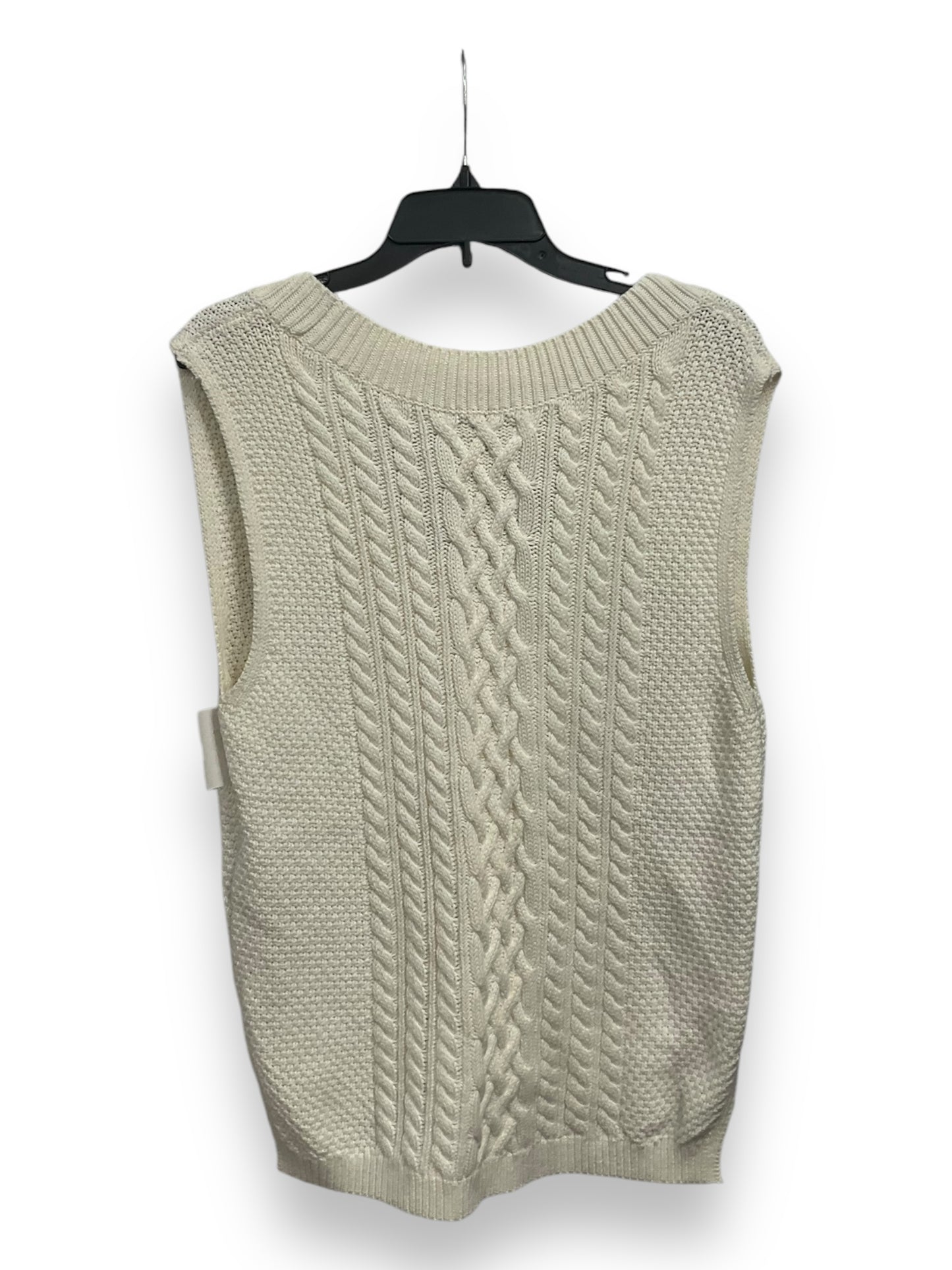 Vest Sweater By Abercrombie And Fitch In Cream, Size: S