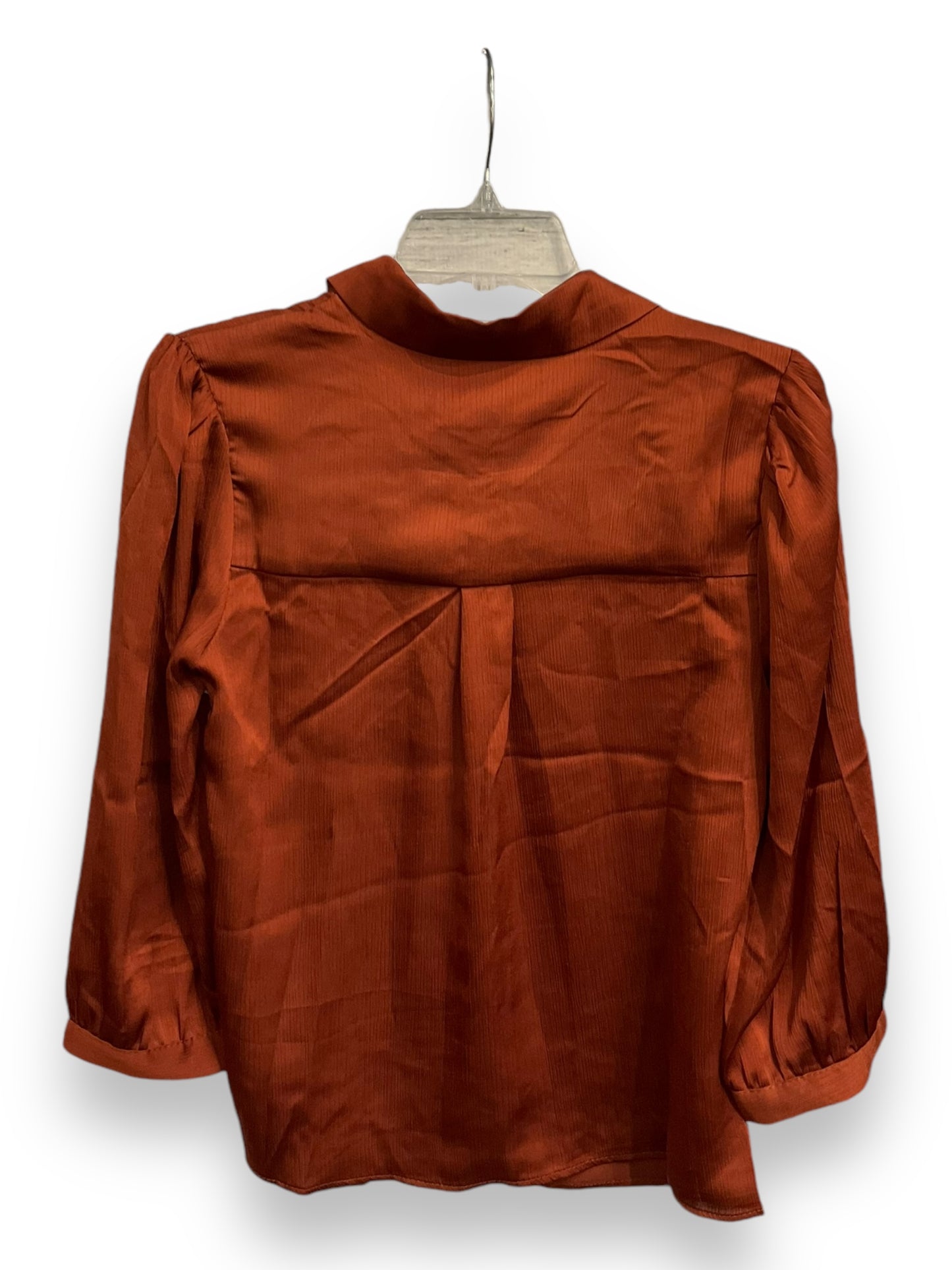 Blouse 3/4 Sleeve By Monteau In Bronze, Size: L