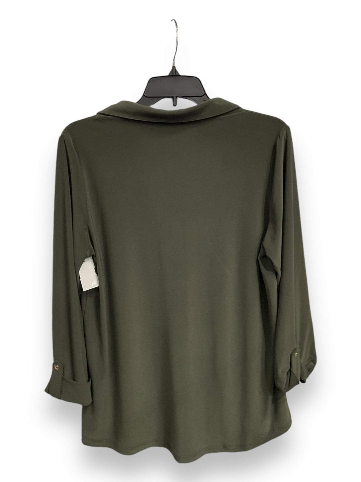 Blouse 3/4 Sleeve By Monteau In Bronze, Size: L