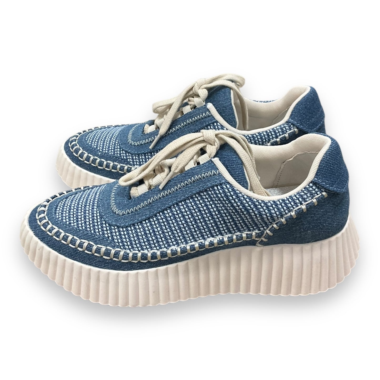 Shoes Sneakers By Dolce Vita In Blue & White, Size: 7