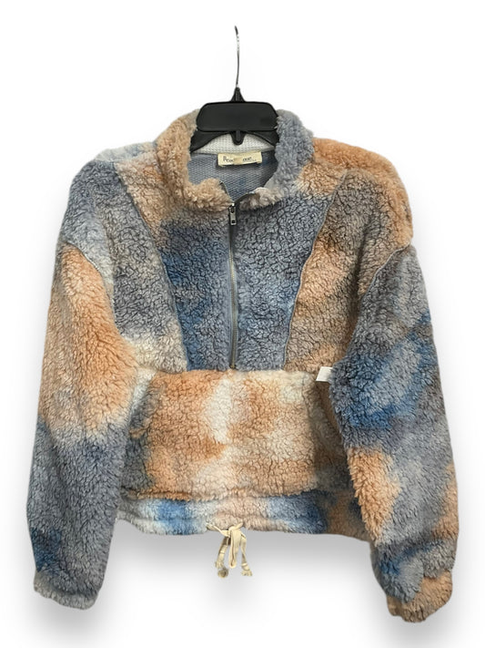 Jacket Faux Fur & Sherpa By Peach Love Cream California In Multi-colored, Size: M