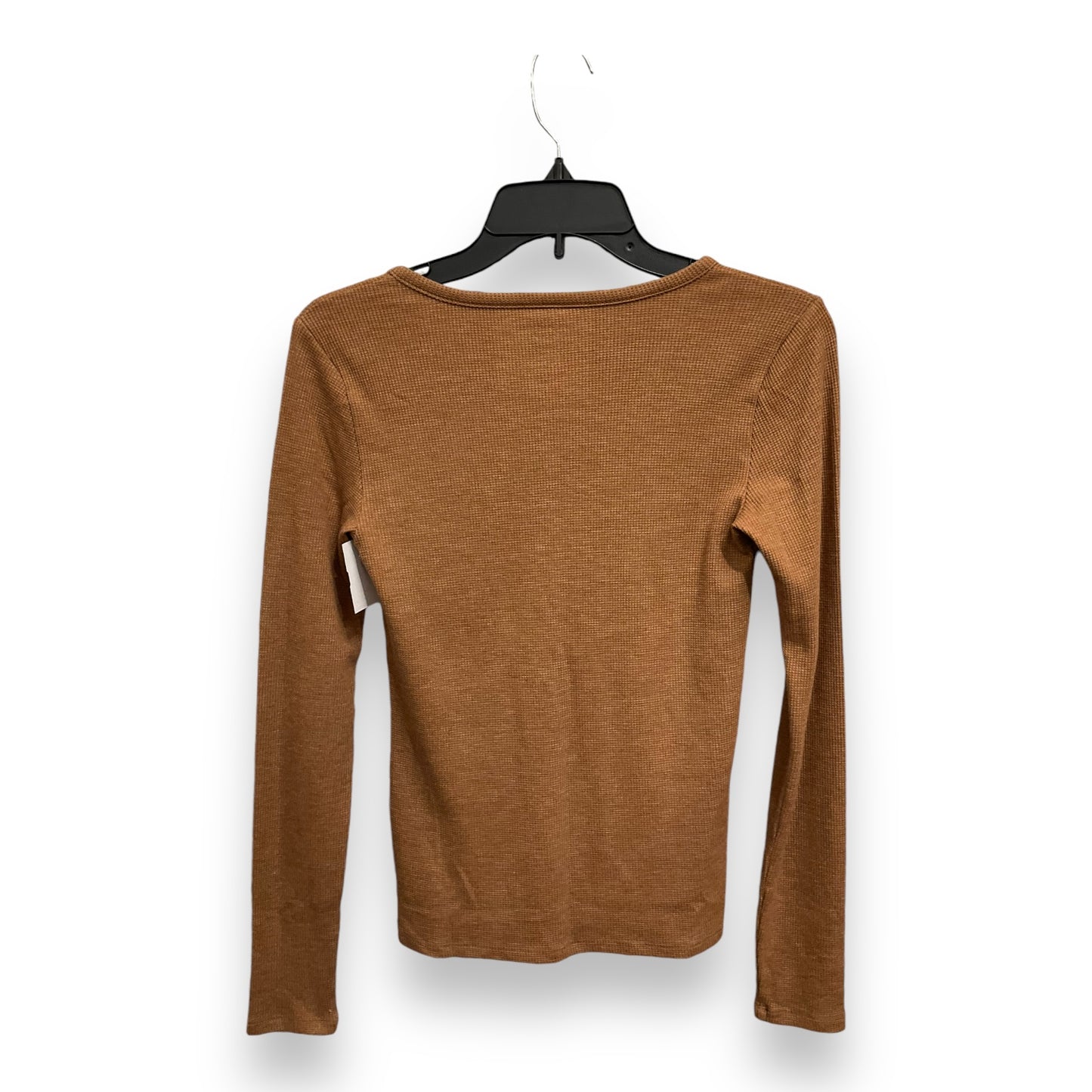 Top Long Sleeve By American Eagle In Brown, Size: S