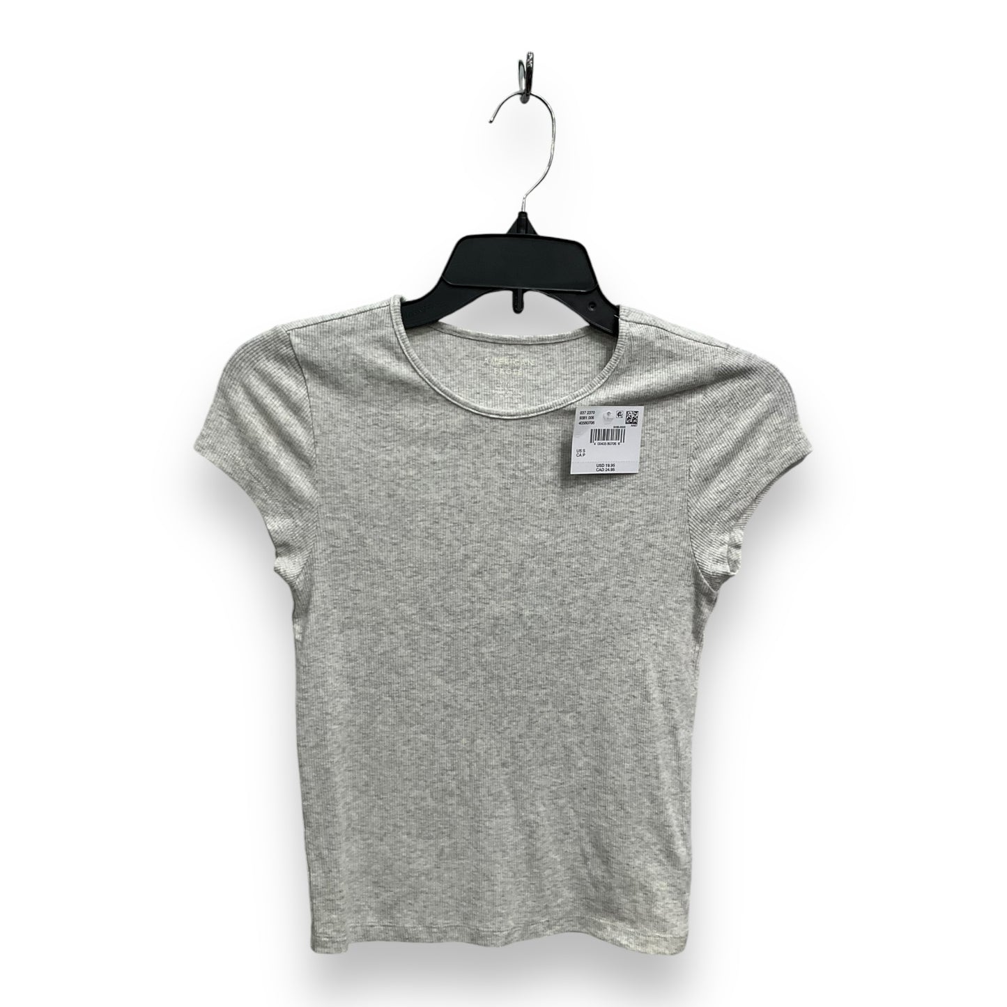 Top Short Sleeve By American Eagle In Grey, Size: S