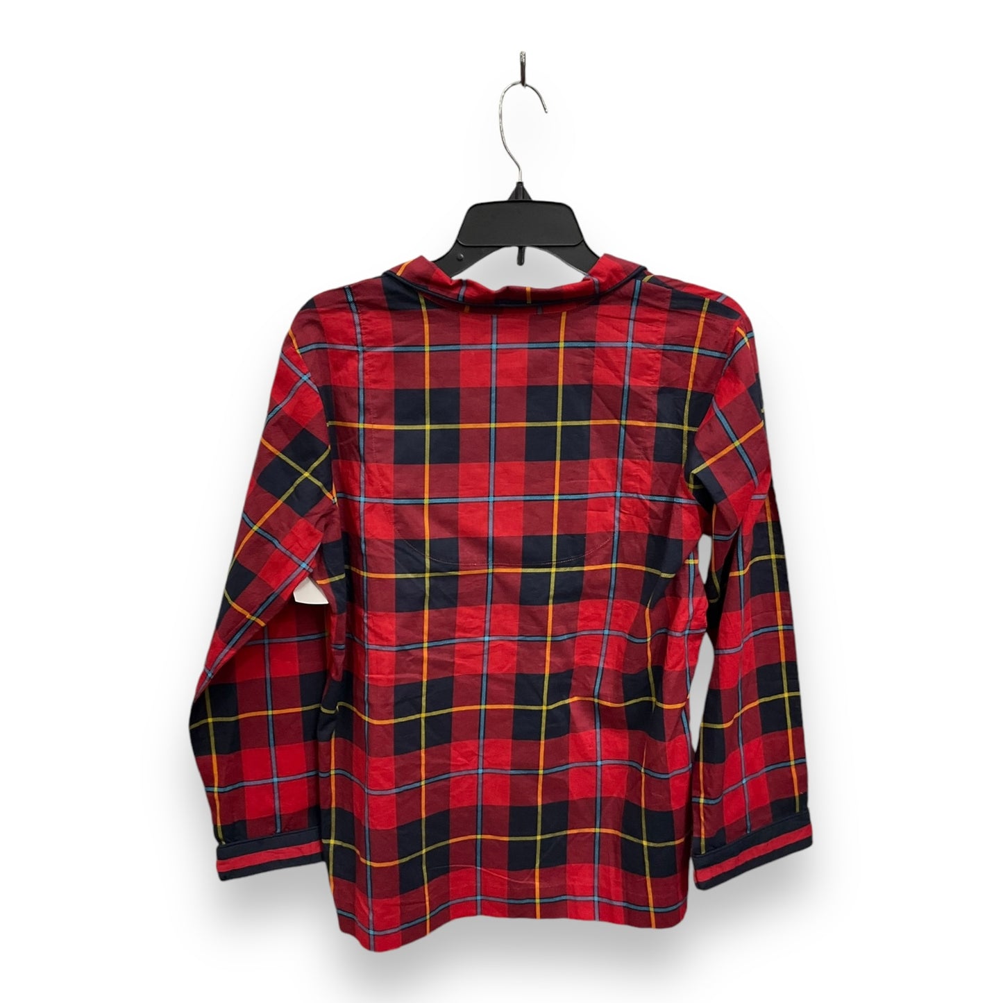 Top Long Sleeve By Gretchen Scott In Plaid Pattern, Size: M