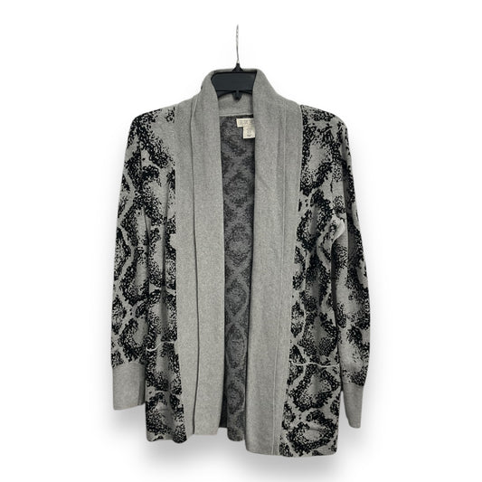 Cardigan By Clothes Mentor In Black & Grey, Size: Xs