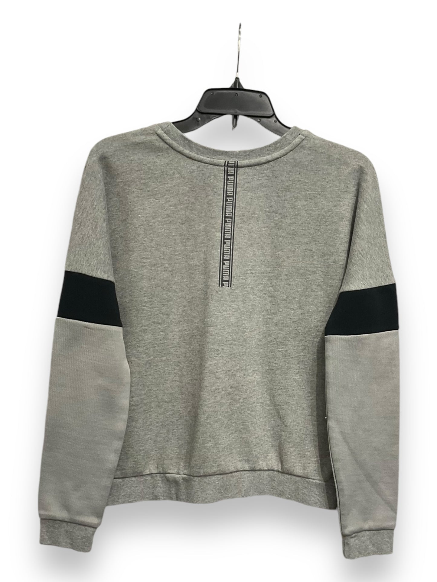 Sweatshirt Crewneck By Puma In Grey, Size: S