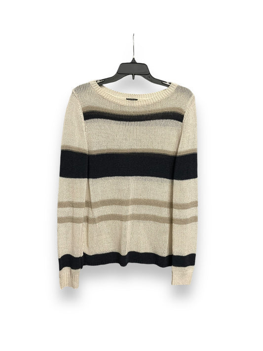 Sweater By Ann Taylor In Striped Pattern, Size: L