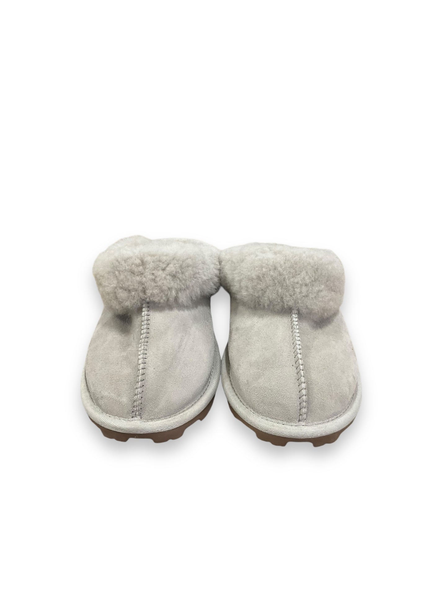 Slippers By Clothes Mentor In Grey