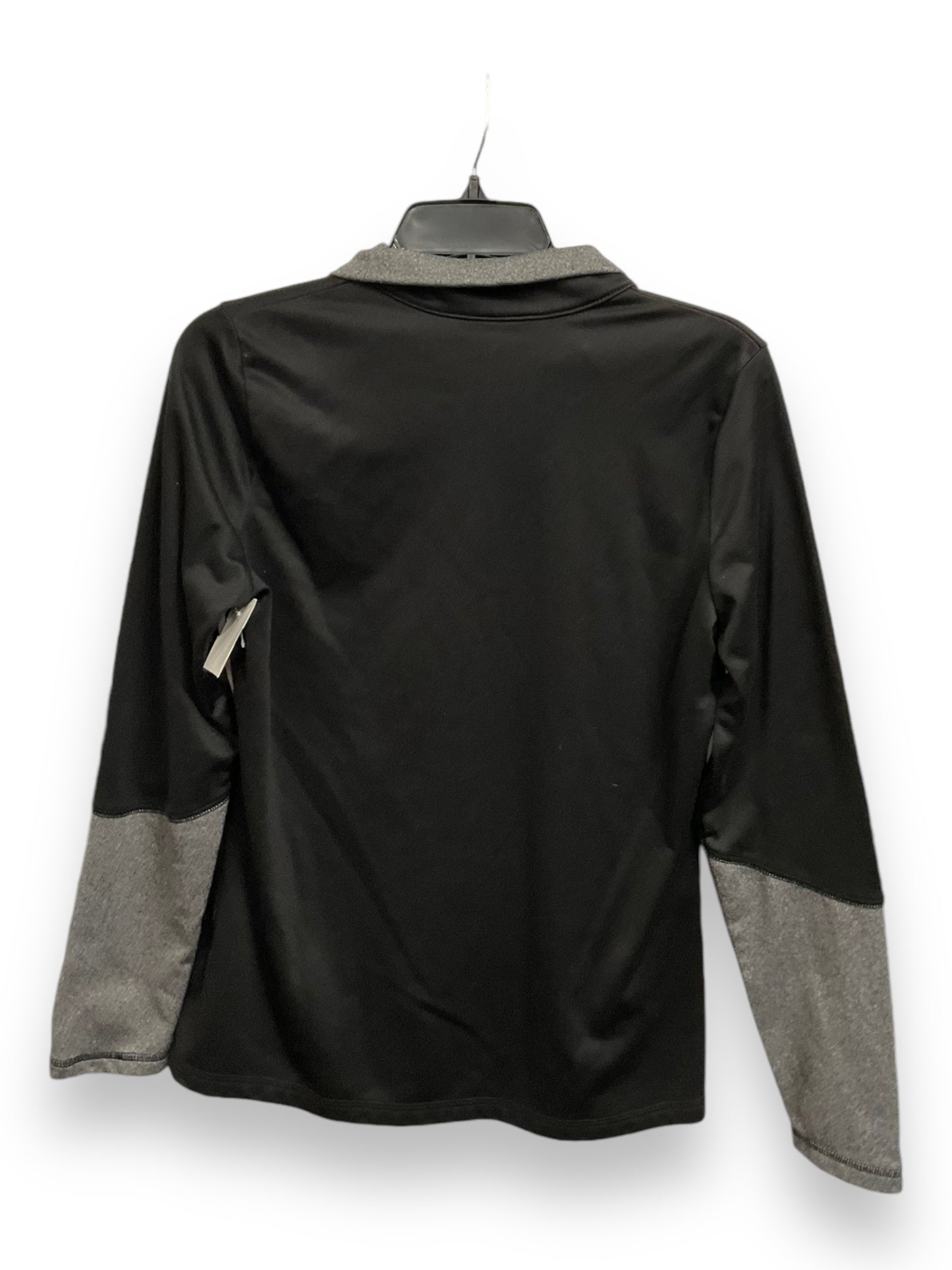 Athletic Top Long Sleeve Collar By The North Face In Black, Size: M