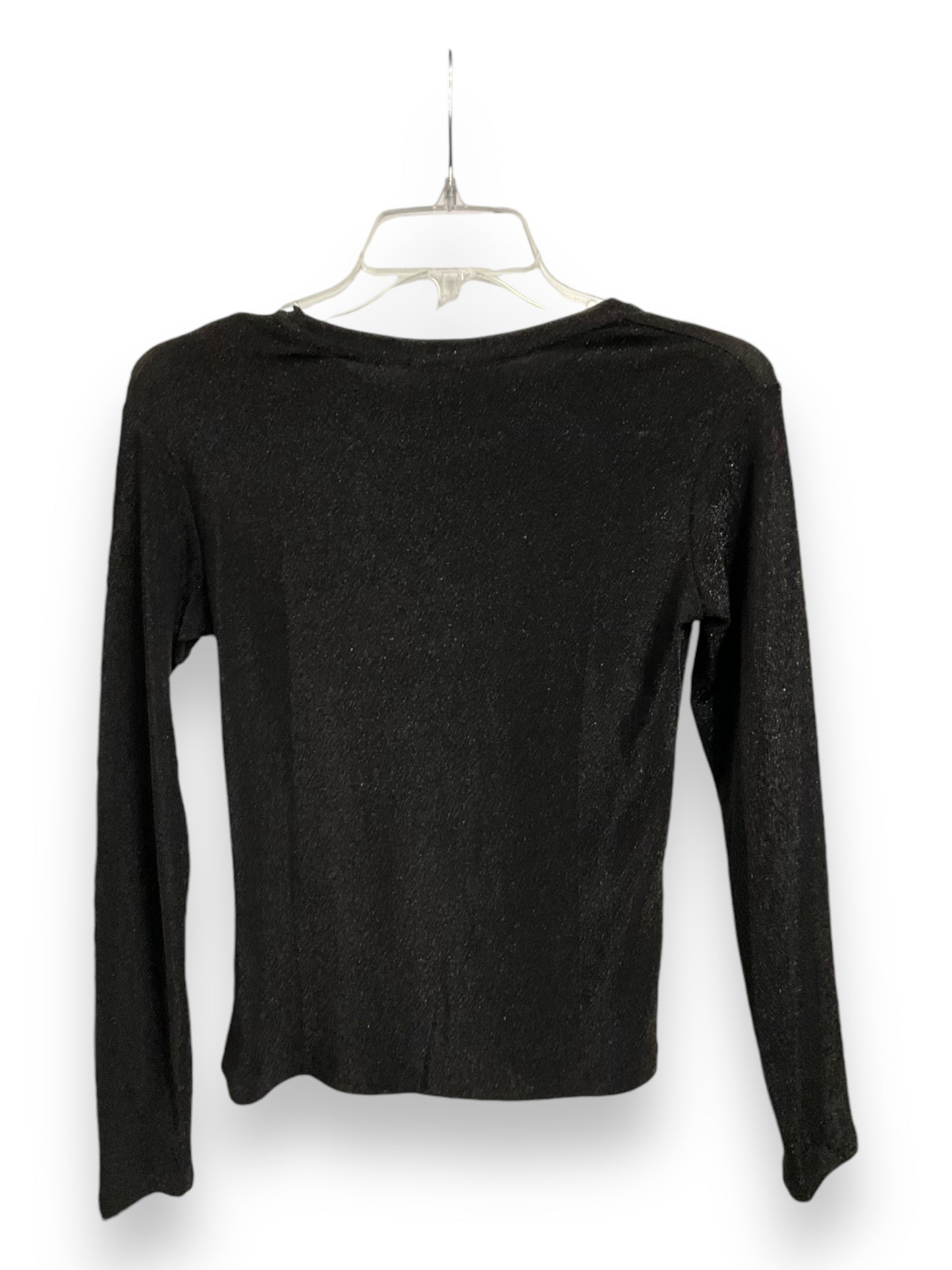 Top Long Sleeve By Gibson In Black, Size: S