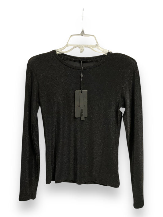 Top Long Sleeve By Gibson In Black, Size: S