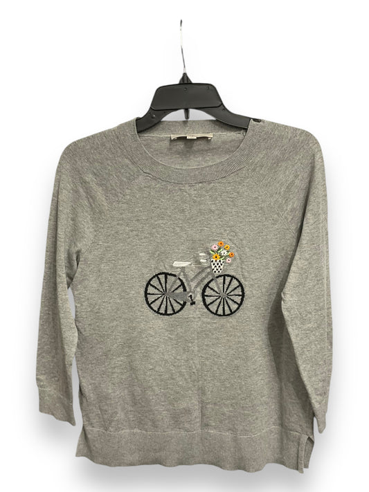 Top Long Sleeve By Loft In Grey, Size: S