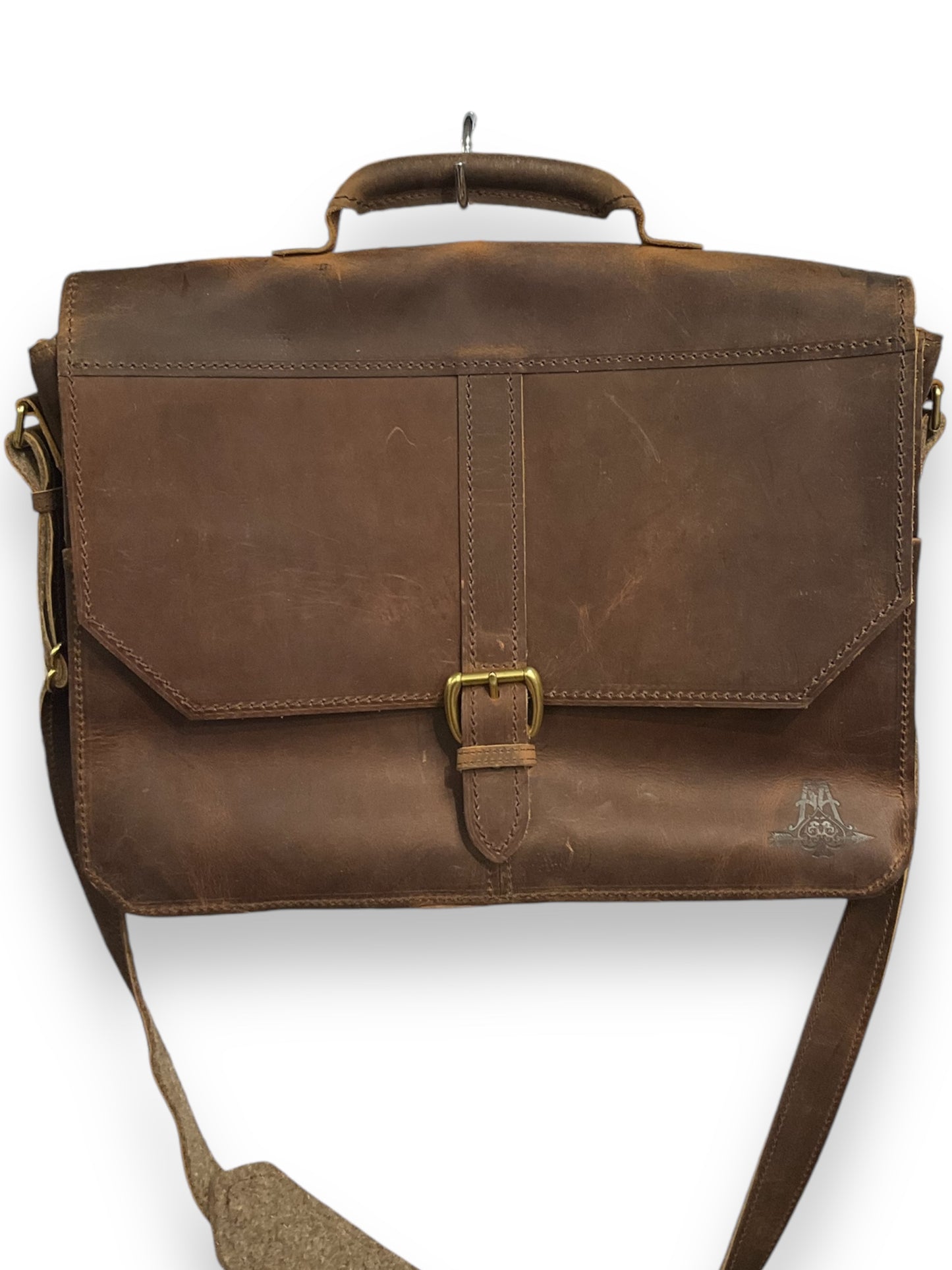 Laptop Bag Leather By Ace and Archer, Size: Large