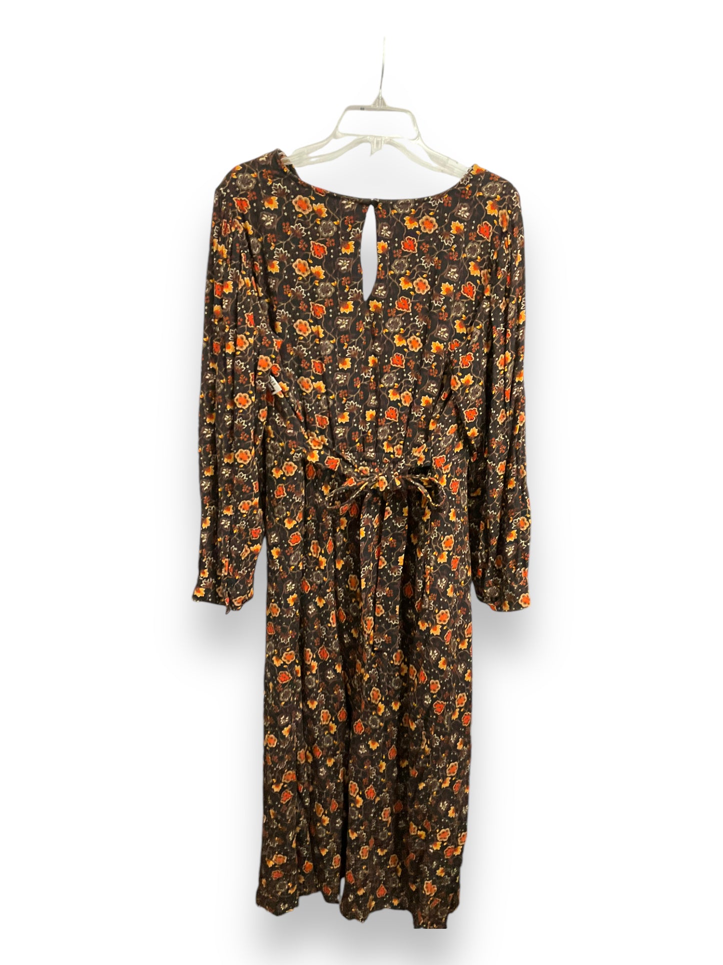 Dress Casual Midi By Lane Bryant In Floral Print, Size: Xl