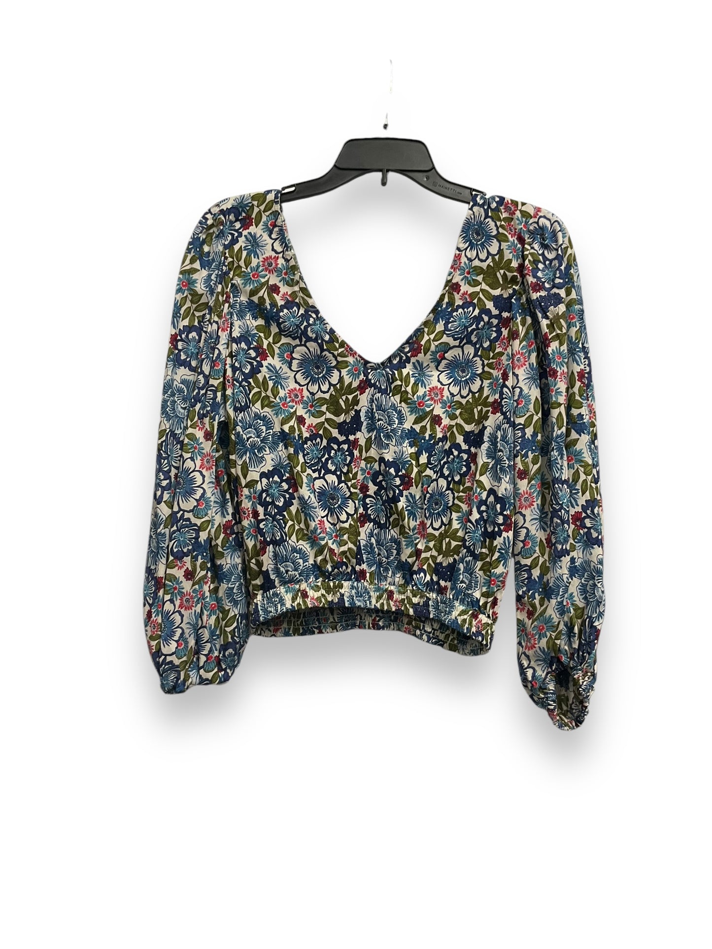 Top Long Sleeve By Angie In Floral Print, Size: S