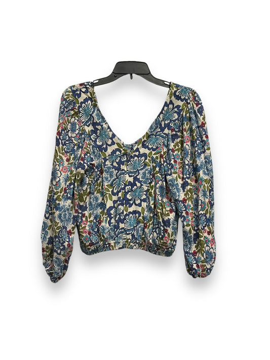 Top Long Sleeve By Angie In Floral Print, Size: S