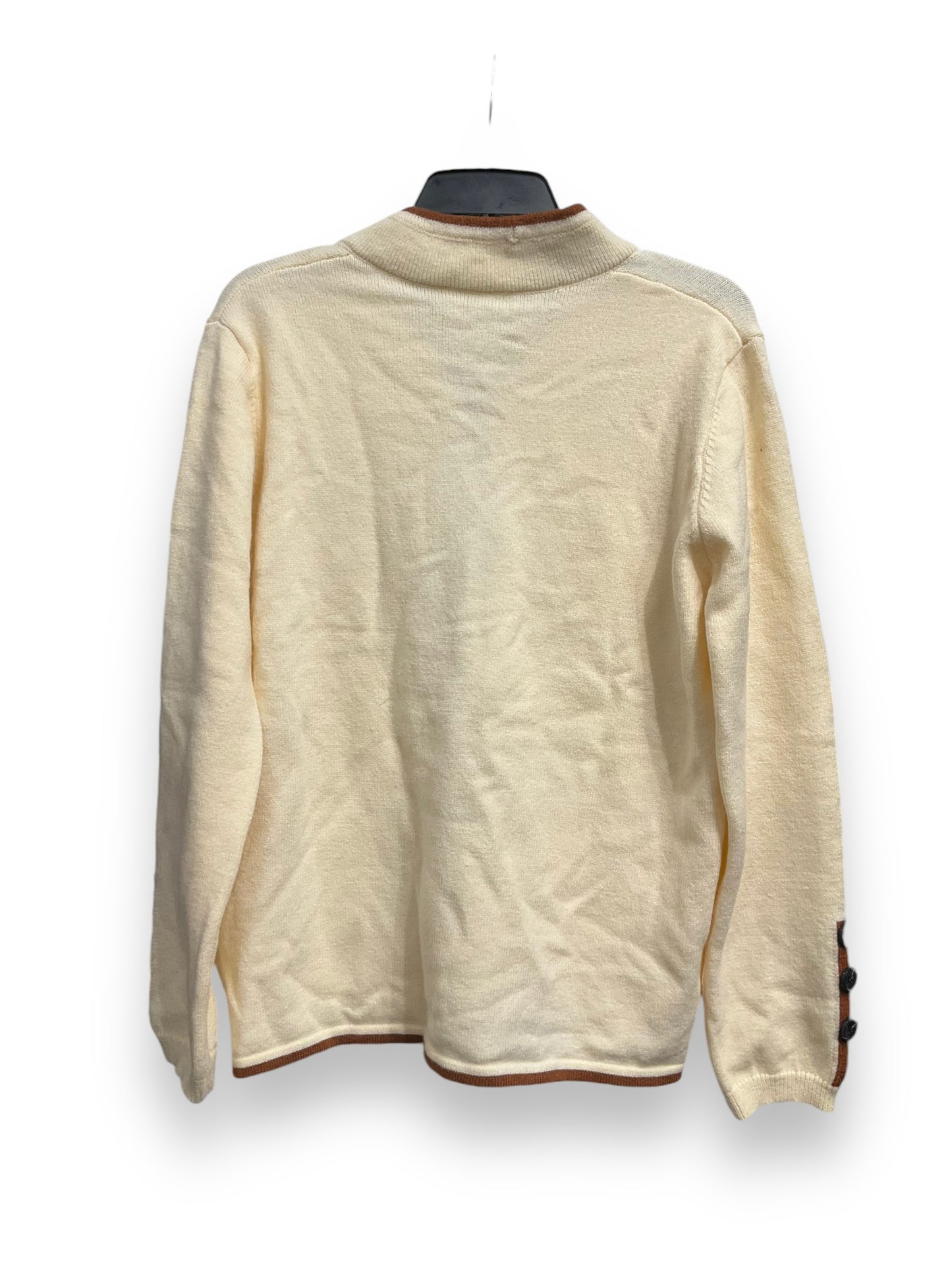 Cardigan By Clothes Mentor In Cream, Size: L